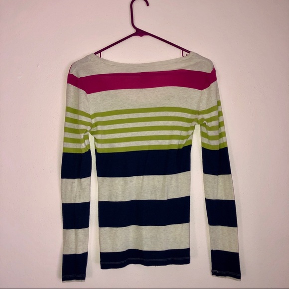 Old Navy Colorful Striped Long Sleeve Top XS - Picture 3 of 4